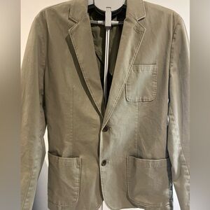 Goodfellow & Co Women’s Olive Green Kenwood Blazer Jacket size Med, Cotton blend